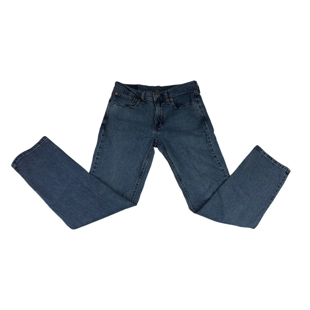 Levis 514 Straight Fit Mens Jeans 32x32 Medium Wash‎ Blue Denim Streetwear